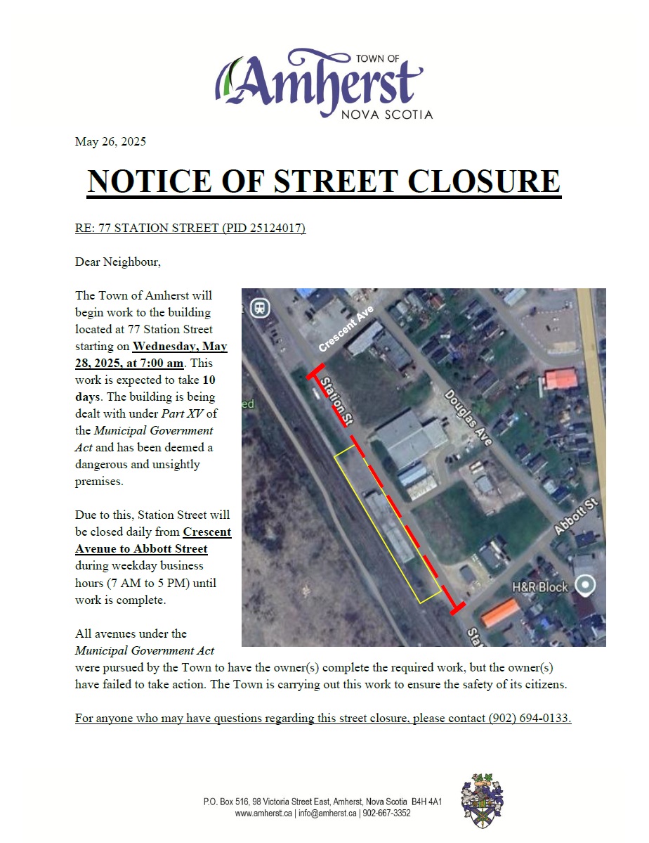 77 Station Notice of Street Closure 20250527