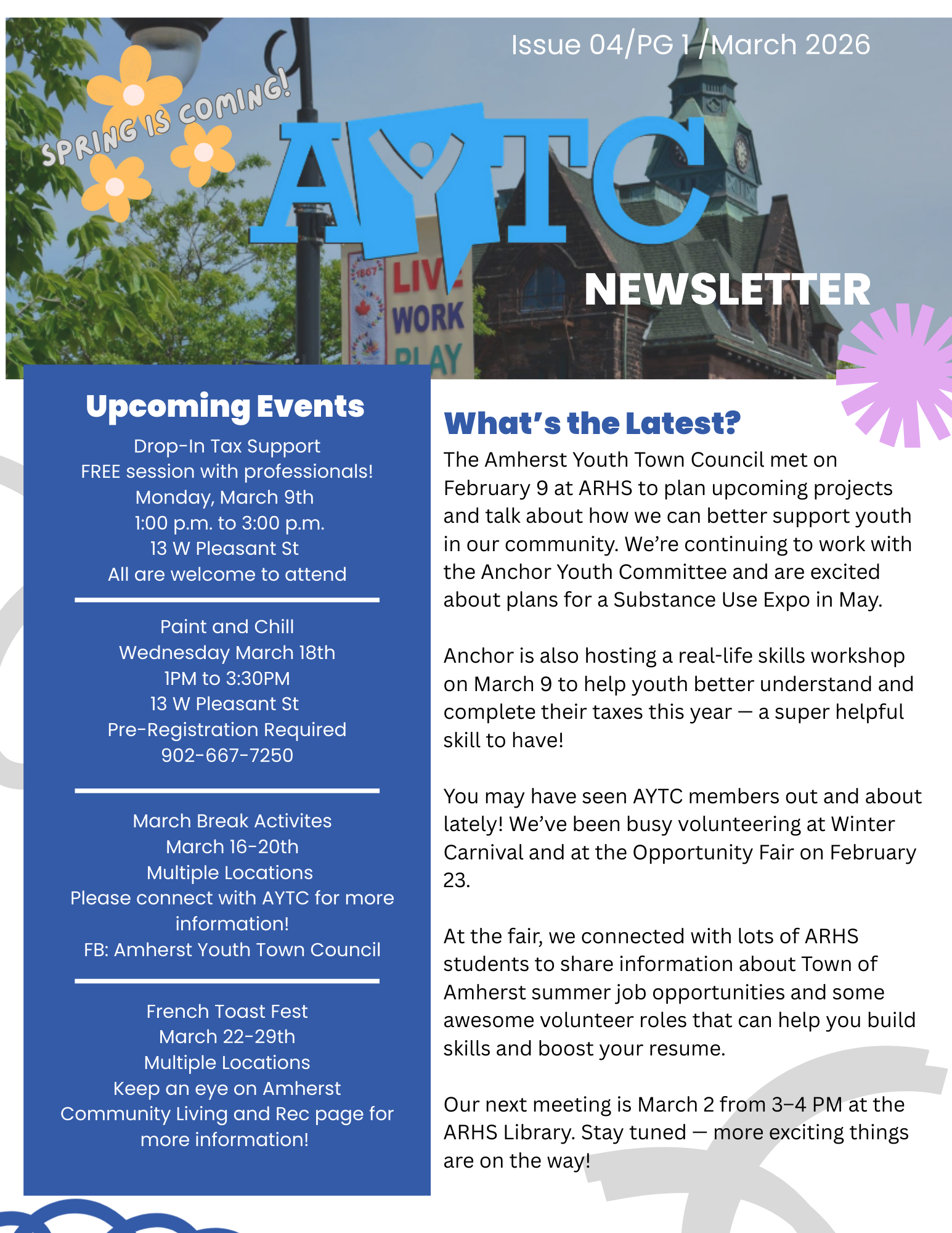 AYTC March Newsletter P1 2026