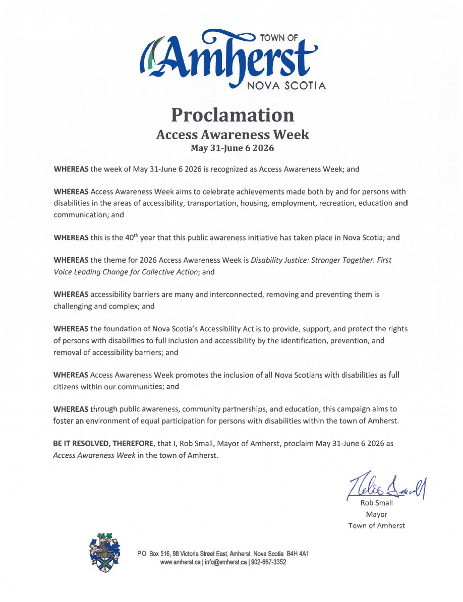 Access Awareness Week Proclamation SIGNED 20260601