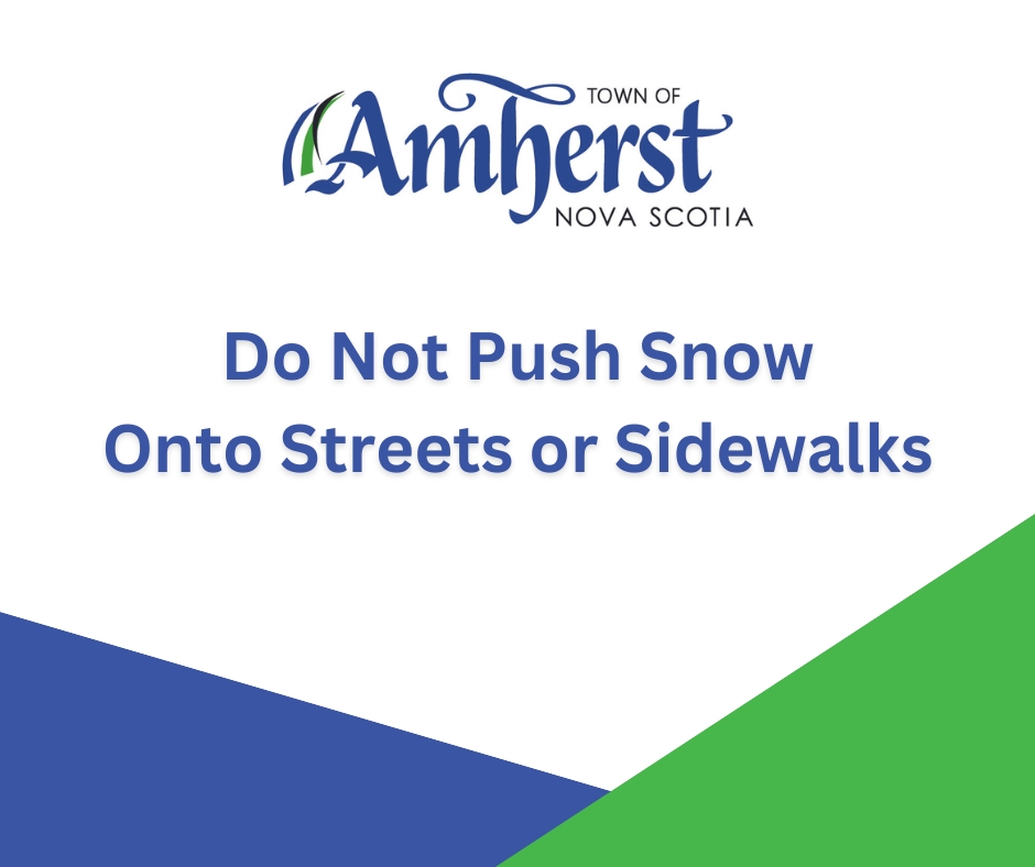 Do not push snow onto streets 20260127
