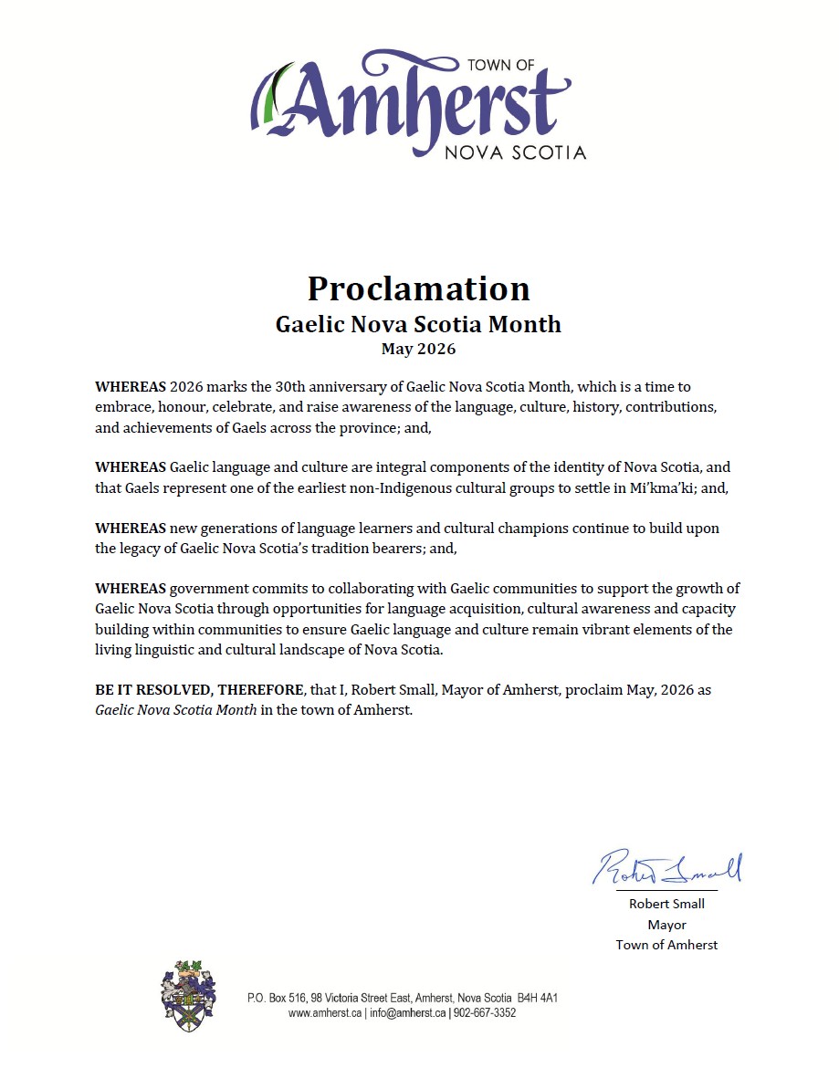 Gaelic Month Proclamation 20260501