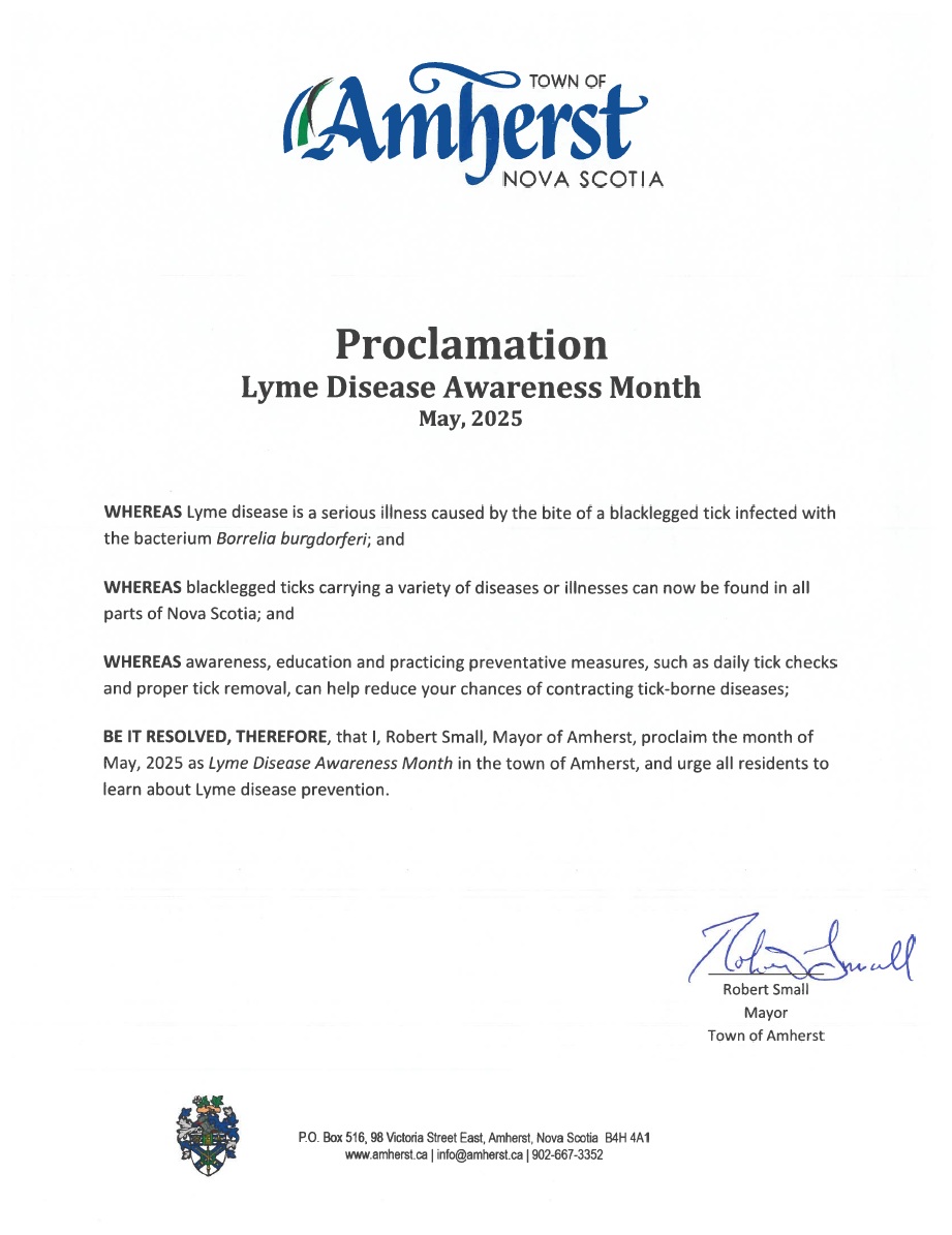 Lyme Disease Awareness Month 2025 Amherst SIGNED