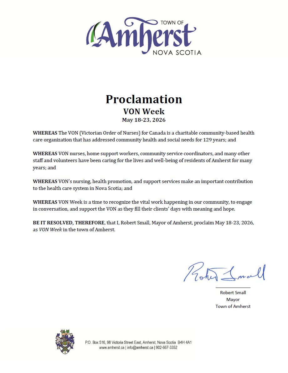 Proclamation VON Week 2026