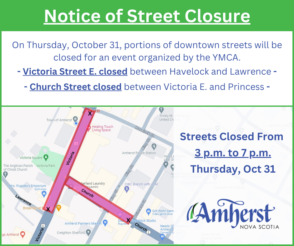 Trail of Treats Street Closure 30 10 24