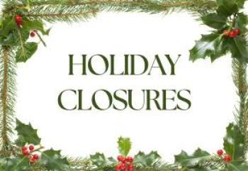 Town of Amherst Holiday Closures